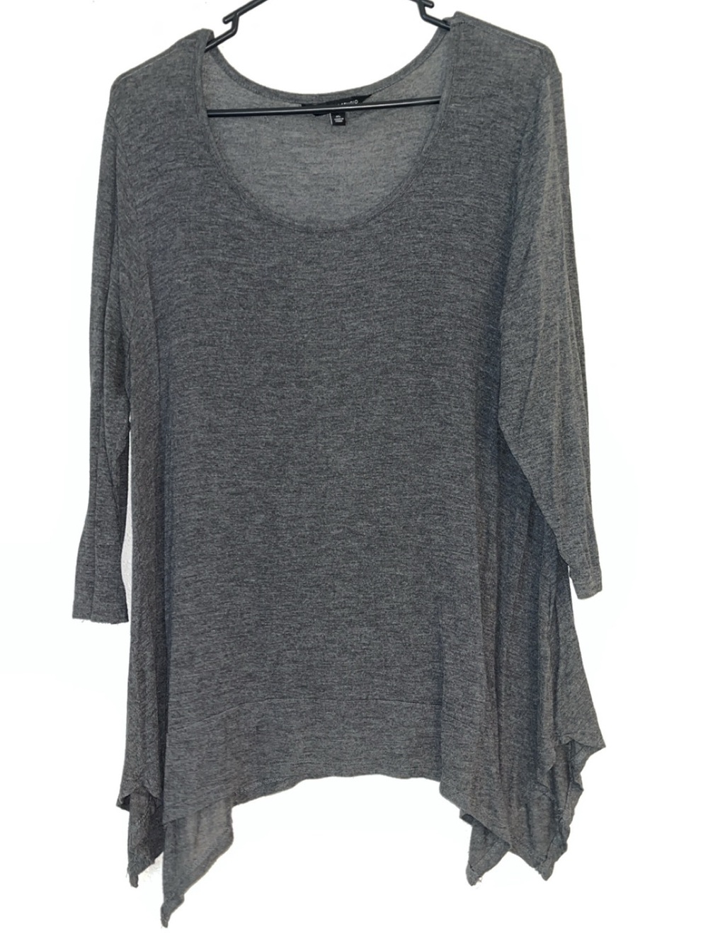 Signature Studio Heather Gray Scoop-Neck Tunic